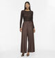 Vila Ofala Donkerbruine Geklede Broek voor dames (378499)