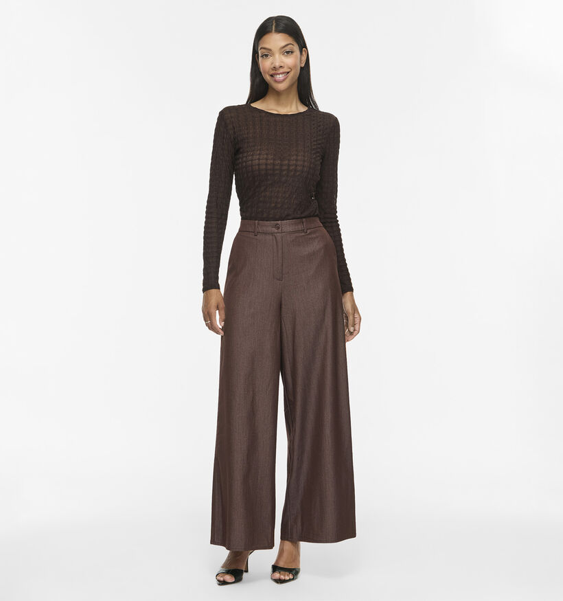 Vila Ofala Donkerbruine Geklede Broek voor dames (378499)