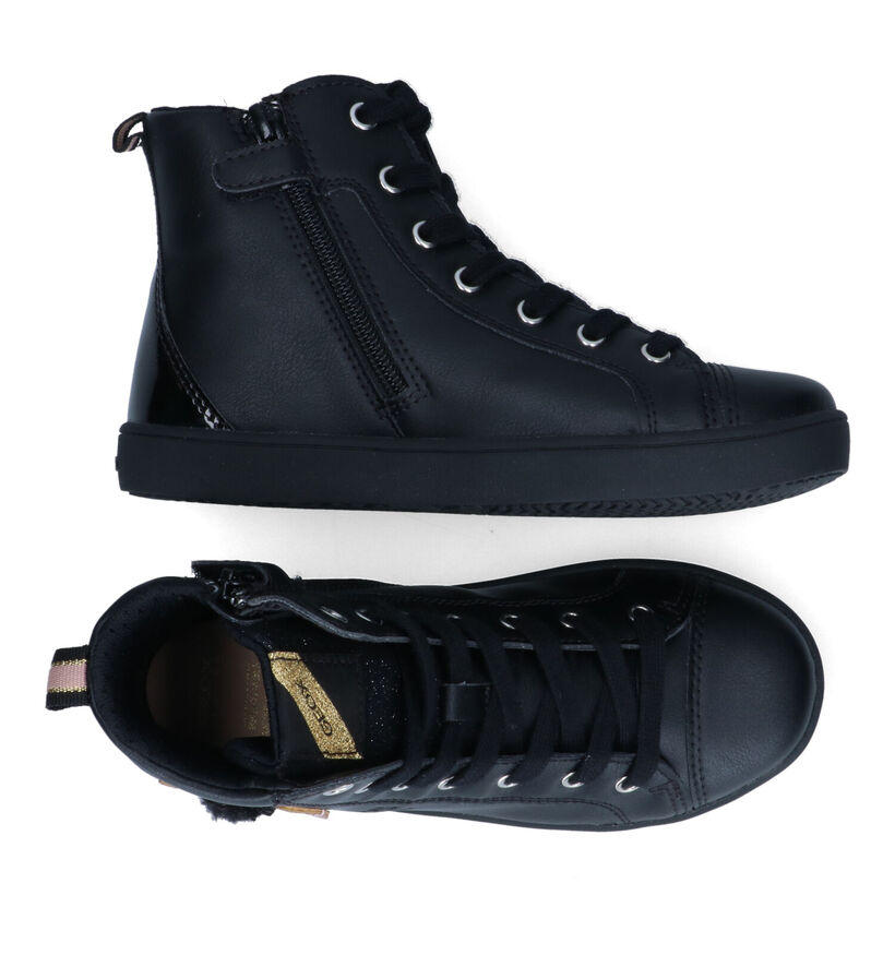 Geox Kathe Zwarte Sneakers in kunstleer (317653)