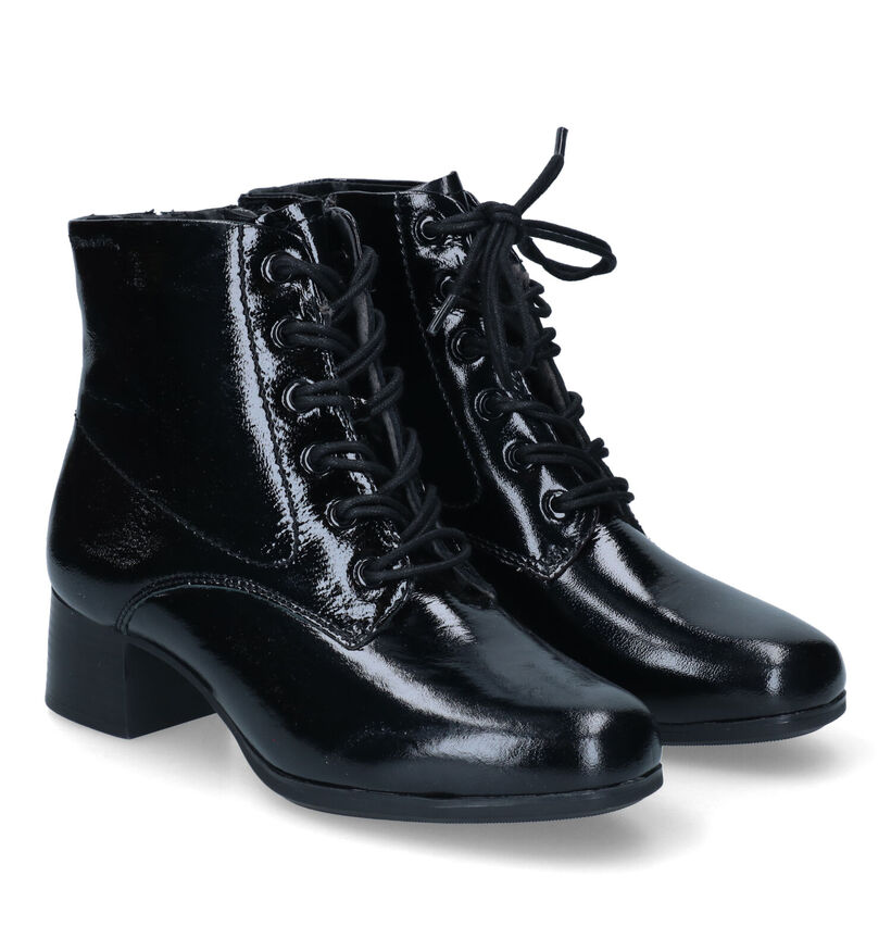 Tamaris Comfort Bottines à lacets en Noir en cuir (317969)