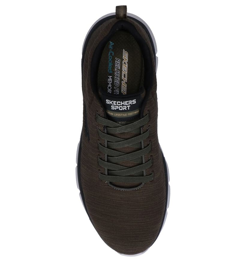 Kaki Sneakers Skechers Relaxed Fit Skech-Flex 3.0 in stof (247389)