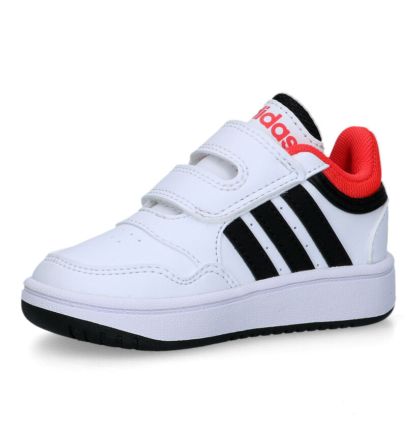 adidas Hoops 3.0 Witte Sneakers in kunstleer (301164)