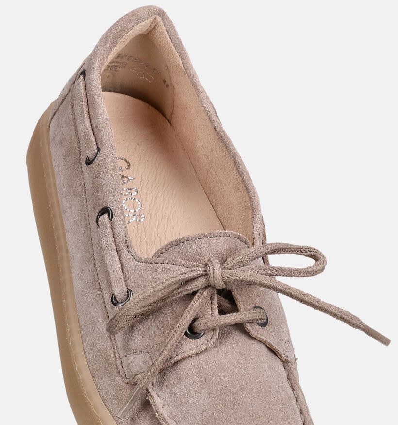 Gabor Chaussures bateau en Beige pour femmes (371110) - pour semelles orthop&eacute;diques