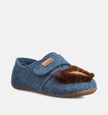 Living Kitzbühel Pantoffels Beige/Blauw