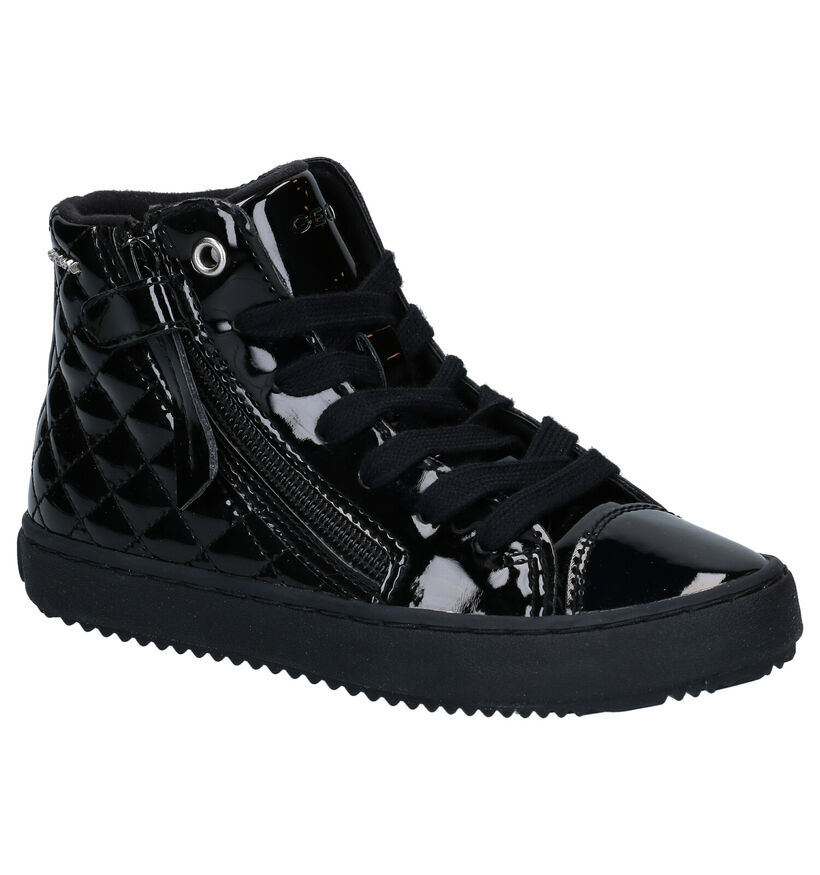 Geox Kalispera Baskets hautes en Noir en simili cuir (295129)