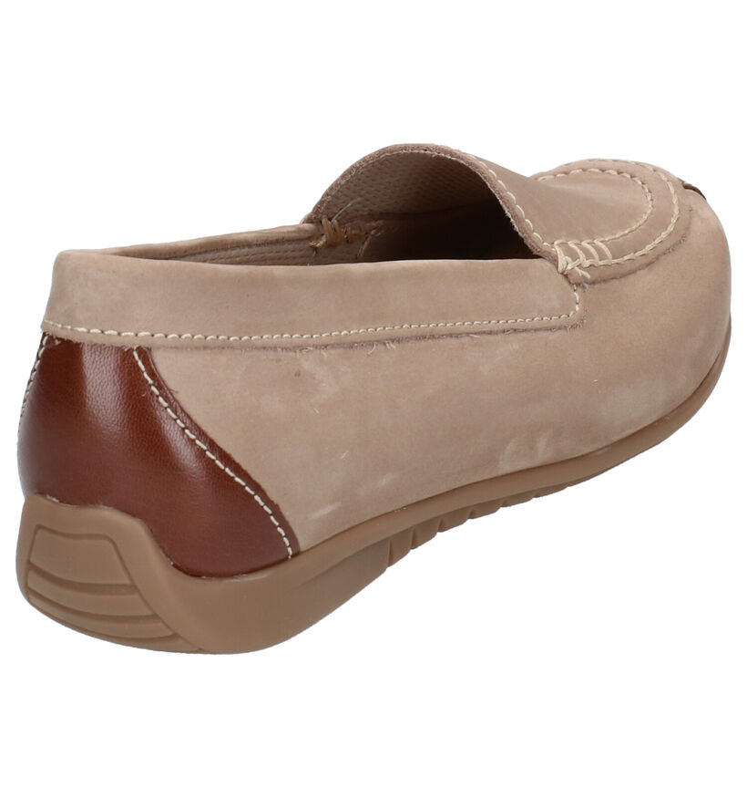 Gabor Best Fitting Taupe Mocassins in leer (271501)