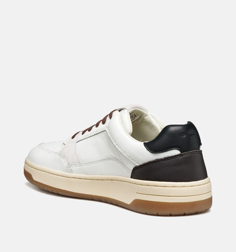 Geox Sedral Witte Veterschoenen voor heren (360117) - geschikt voor steunzolen