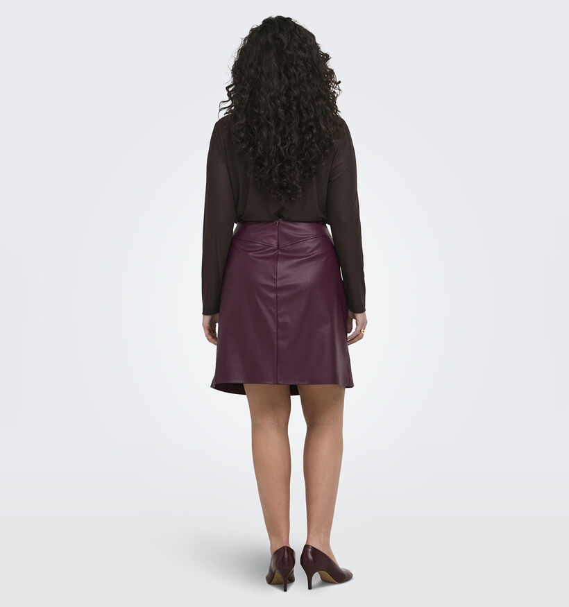 ONLY Carmakoma Bitten Bordeaux Mini-Rok voor dames (378388)
