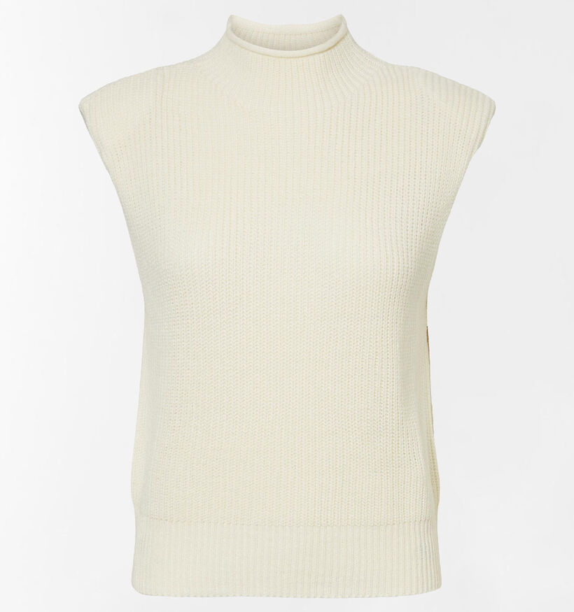 Vero Moda Lala Pull sans manches en Ecru (303796)