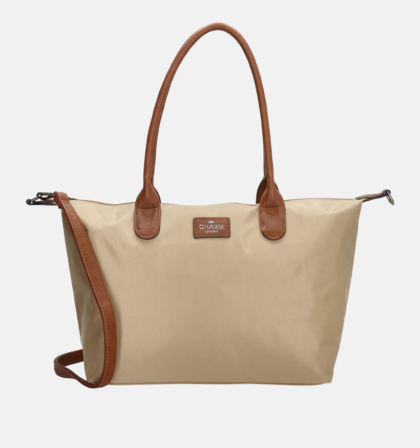 Charm London Buckingham Beige/Cognac Shoppertas voor dames (374393)