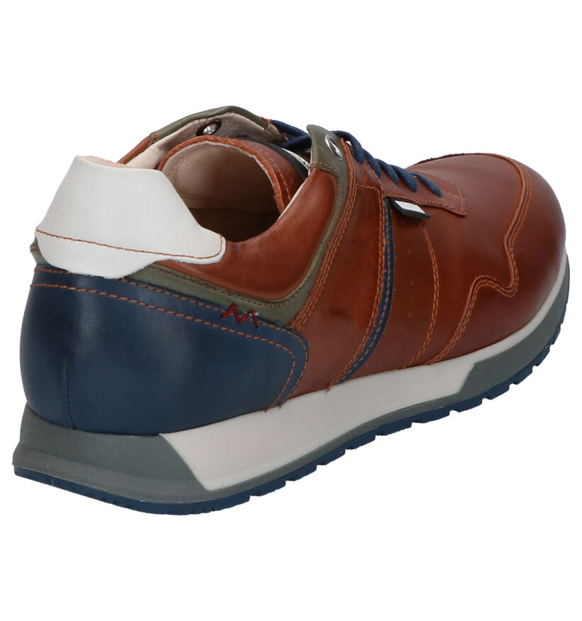 Pikolinos Blauwe Veterschoenen in leer (299926)
