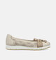 Rieker Beige Ballerina's Met Strik voor dames (354965) - geschikt voor steunzolen