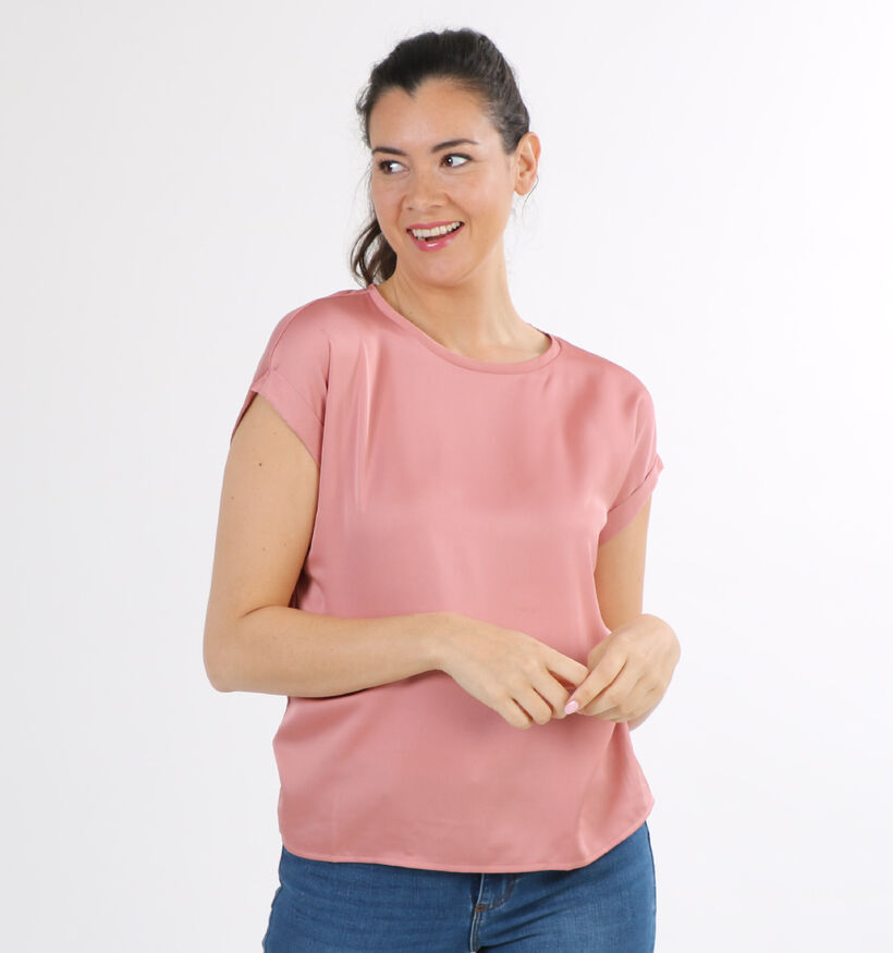 Vila Ellette T-shirt en Rose (300297)