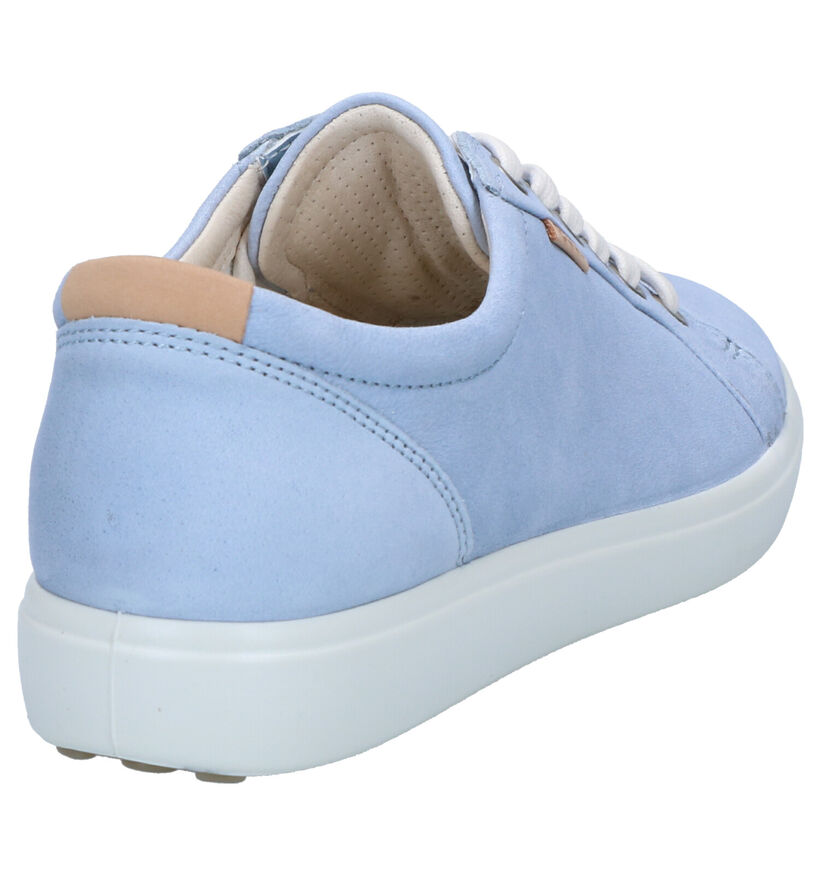 ECCO Soft Chaussures à lacets en Taupe en daim (287332)