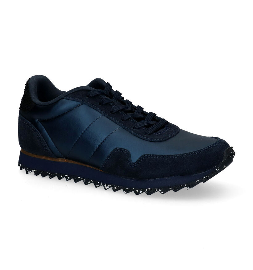 Woden Nora Blauwe Sneakers voor dames (294618) - geschikt voor steunzolen