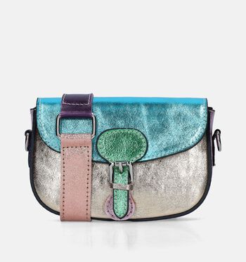 Signatur Crossbody tassen Goud/Roze/Groen