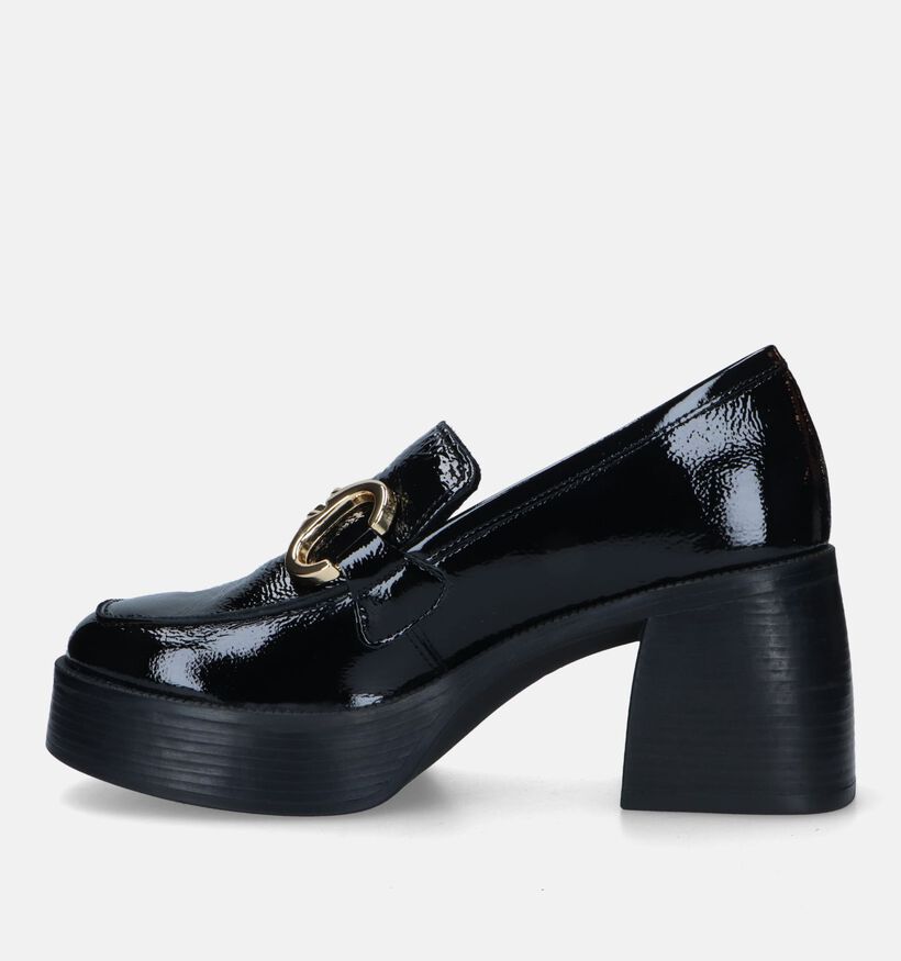 Sweet Lemon Naelle Mocassins avec talon en Noir pour femmes (333328)