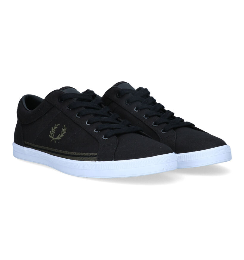 Fred Perry Baseline Zwarte Veterschoenen voor heren (325755)