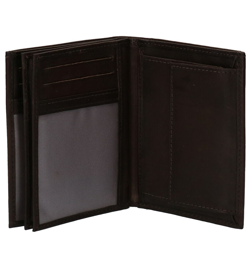 Euro-Leather Zwarte Portefeuille in leer (310408)