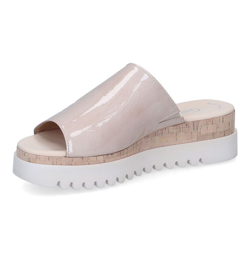 Gabor Best Fitting Mules en Beige en verni (306625)