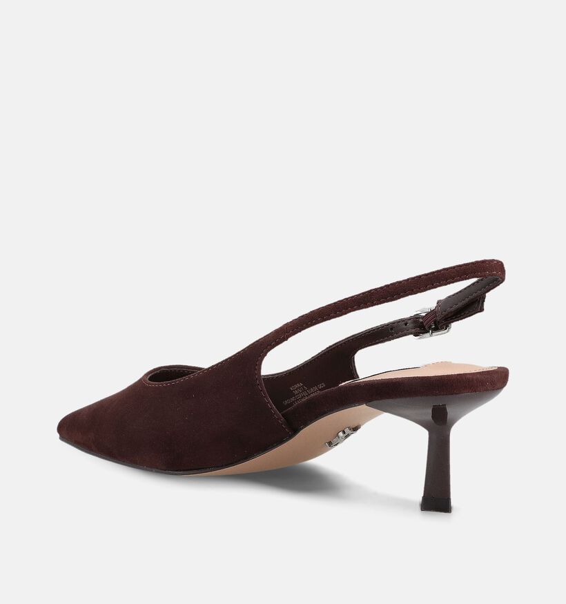 Steve Madden Korra Donkerbruine Slingbacks voor dames (373118)