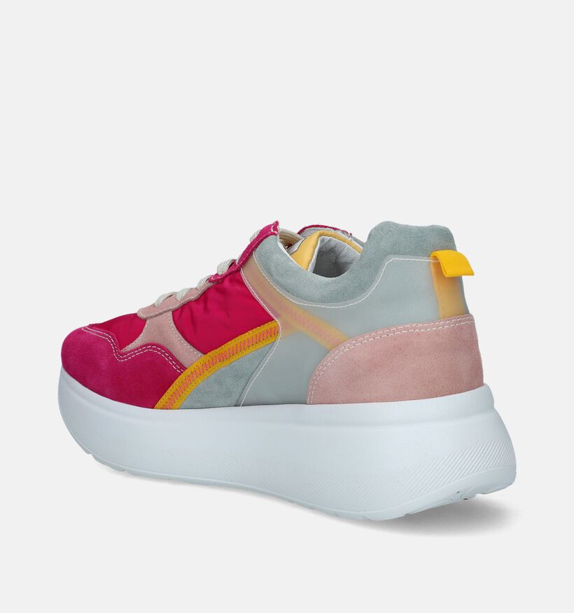 NeroGiardini Baskets casual en Rose fuchsia pour femmes (337146) - pour semelles orthopédiques