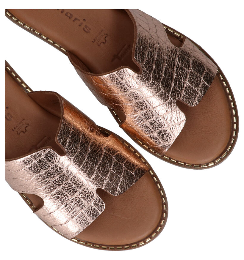 Tamaris Touch it Mules en Cognac en cuir (289392)