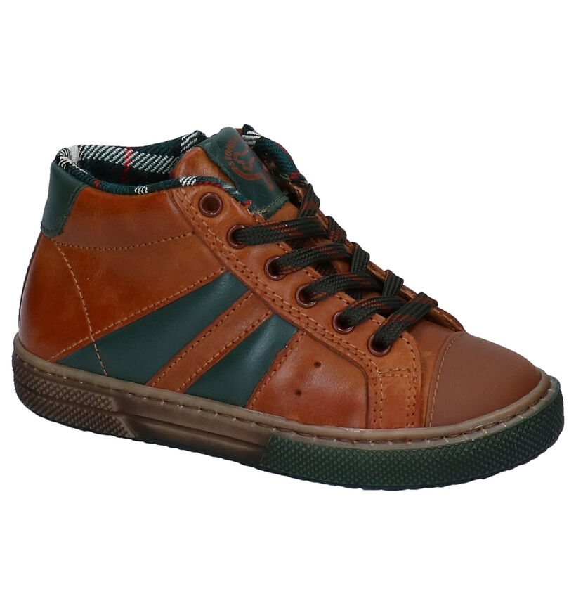 STONES and BONES Rekko Cognac Schoenen in leer (278900)