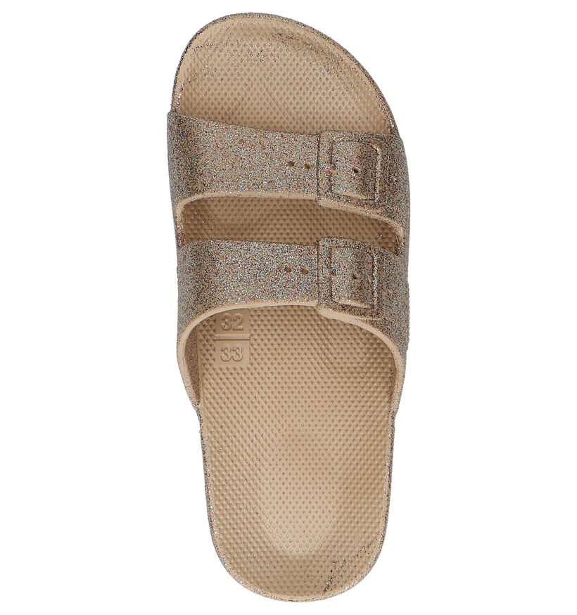 Freedom Moses Celeste Sands Gouden Slippers in kunststof (289634)