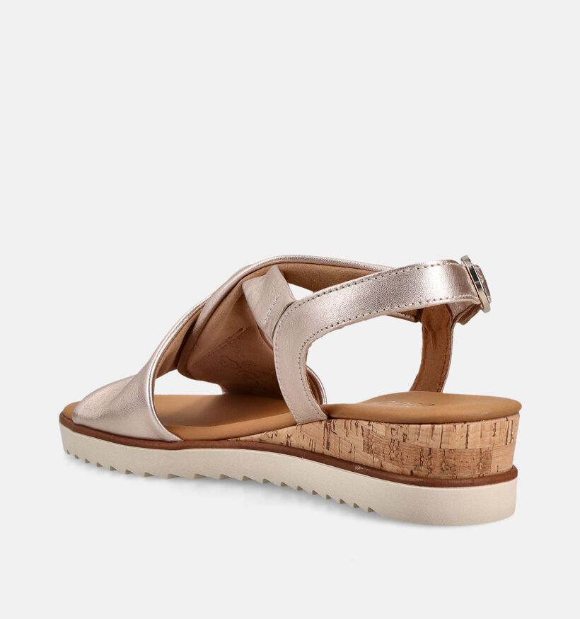 Gabor Gouden Sandalen met sleehak voor dames (371131)