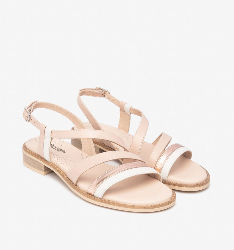 NeroGiardini Sandales plates en Beige pour femmes (356021)