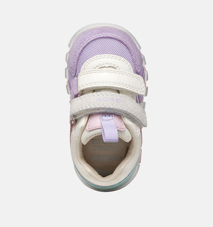 Geox Iupidoo Witte/Pastel Babysneakers voor meisjes (370151)