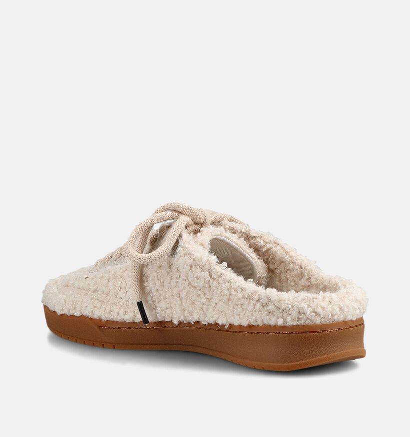 Sun68 California Sabot Teddy Ecru Slippers voor dames (379723) - geschikt voor steunzolen