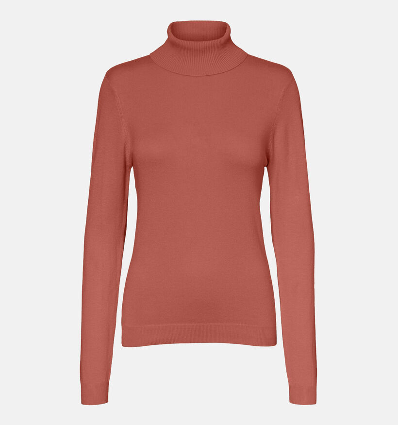 Vero Moda Glory Pull avec col roulé en Orange pour femmes (344087)