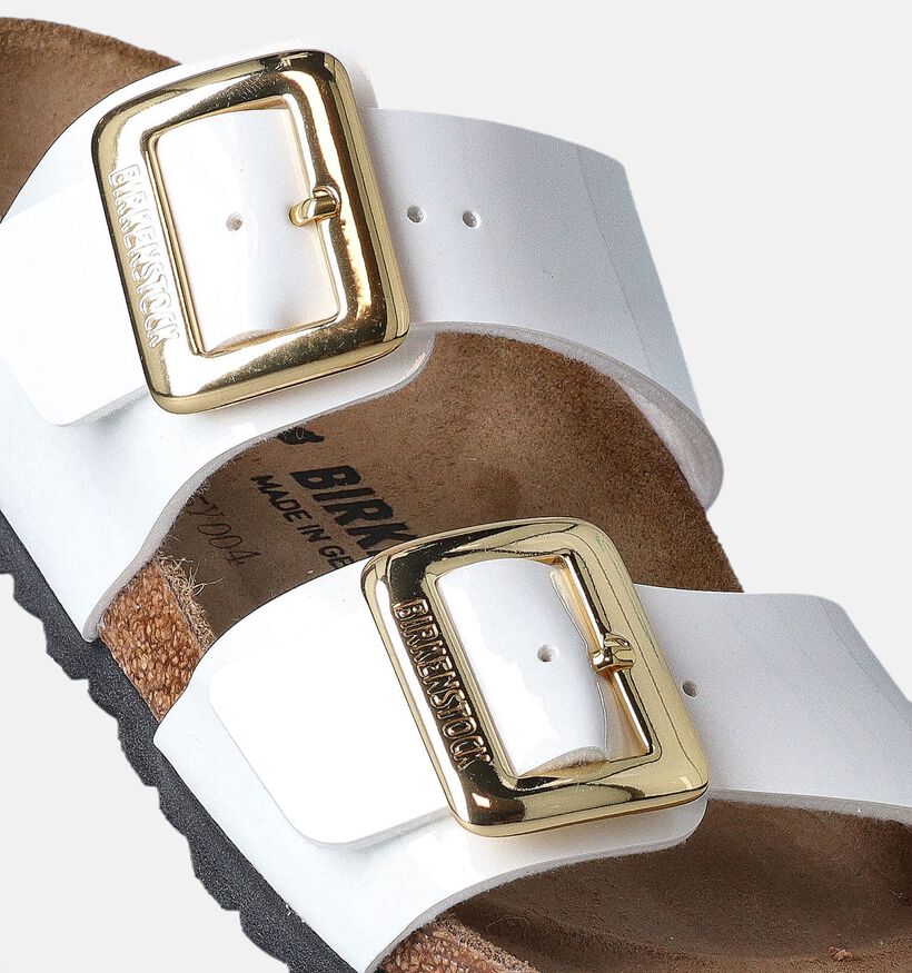 Birkenstock Sydney Cushion Buckle Witte Slippers voor dames (357603)