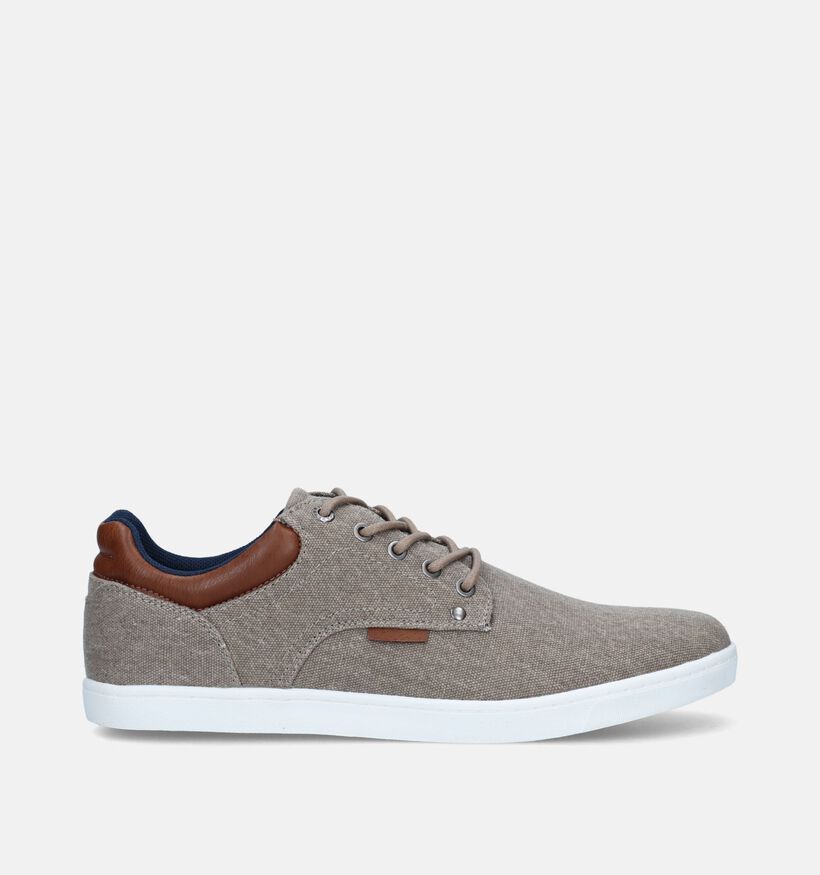 Bullboxer Beige Veterschoenen voor heren (336659) - geschikt voor steunzolen