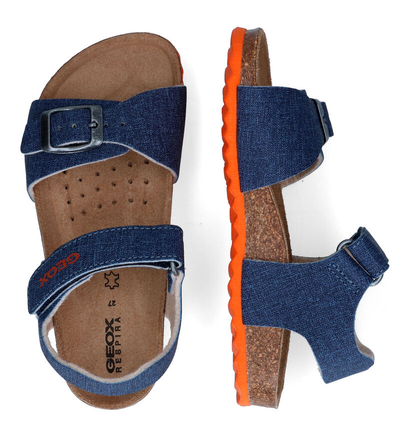 Geox Ghita Sandales en Bleu en simili cuir (303740)