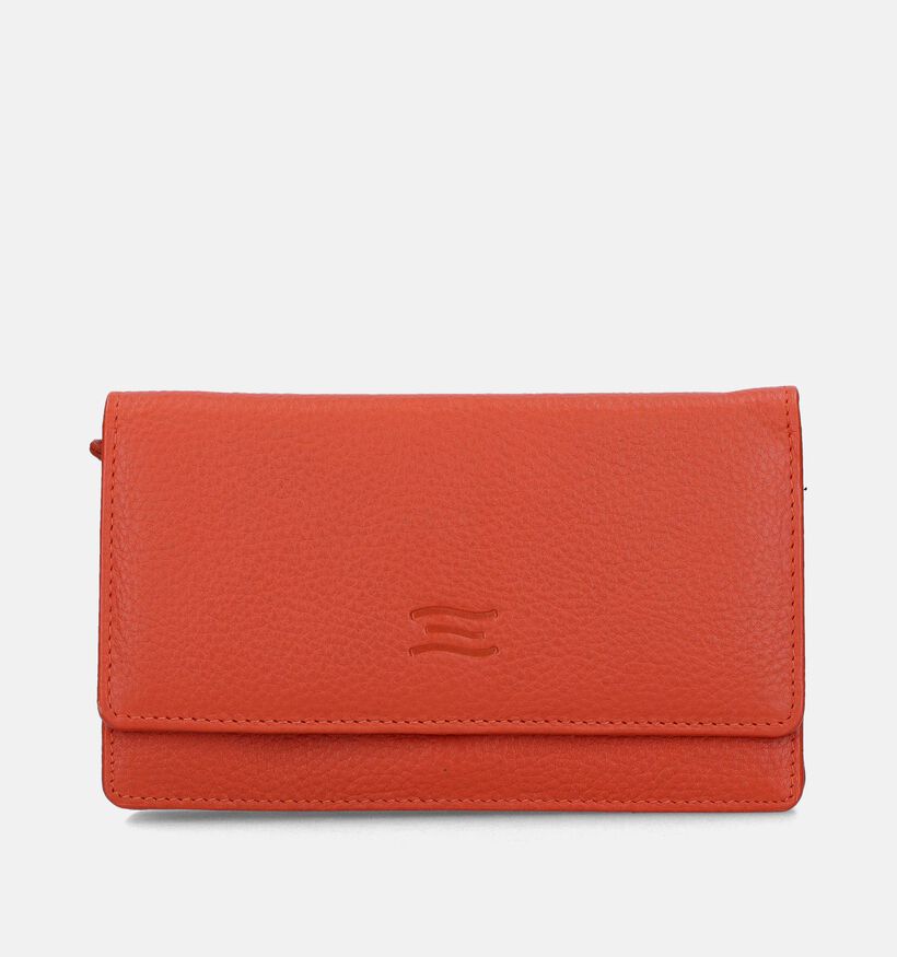 Crinkles Oranje Overslagportemonnee voor dames (349861)