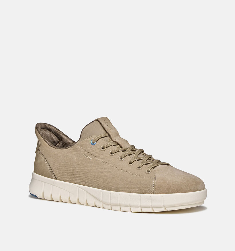 Geox Flextride Plus Slip-ons en Beige pour hommes (367989) - pour semelles orthop&eacute;diques