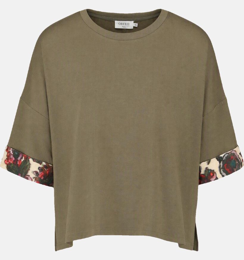 Orfeo Opaline Kakigroene T-shirt voor dames (381662)
