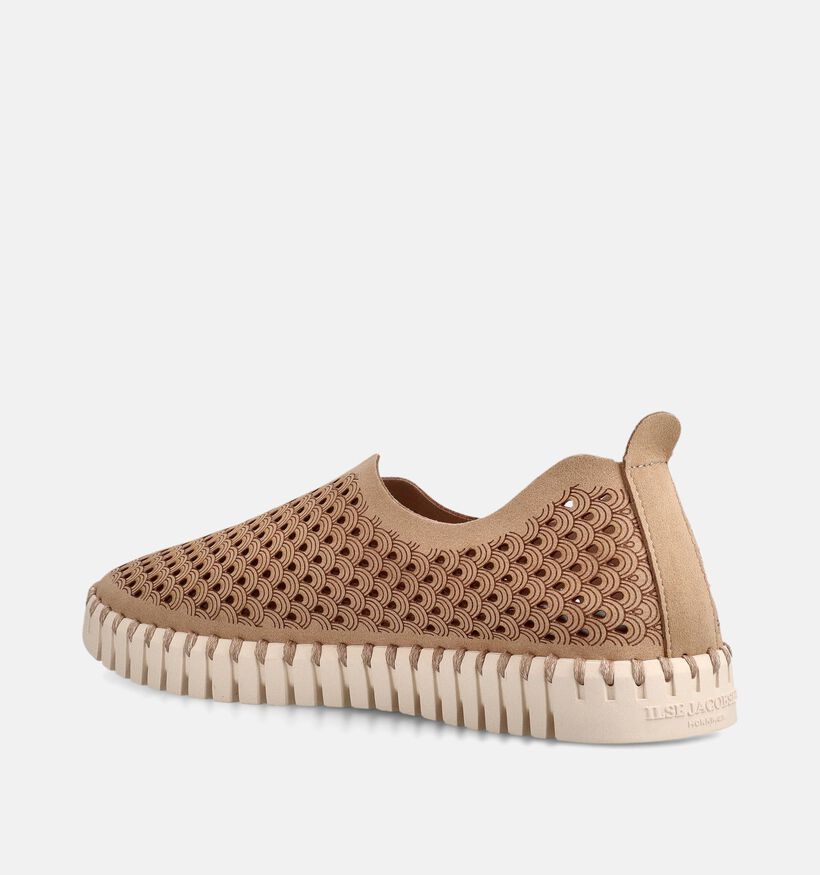 Ilse Jacobsen Tulip Beige Instappers voor dames (372253) - geschikt voor steunzolen