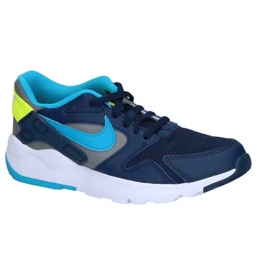 Nike LD Victory Blauwe Sneakers in kunstleer (266175)