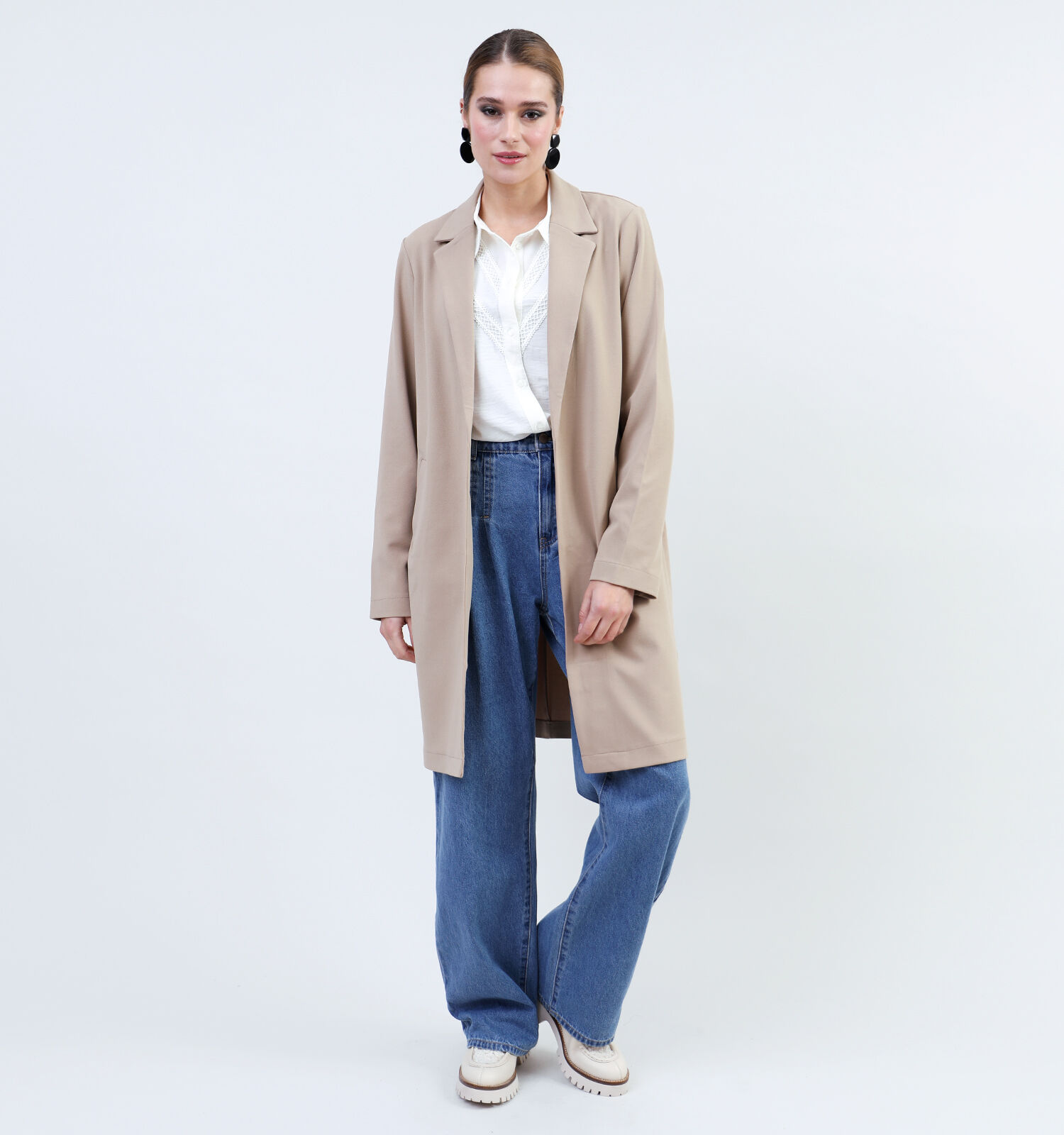 Bruine blazer dames hotsell