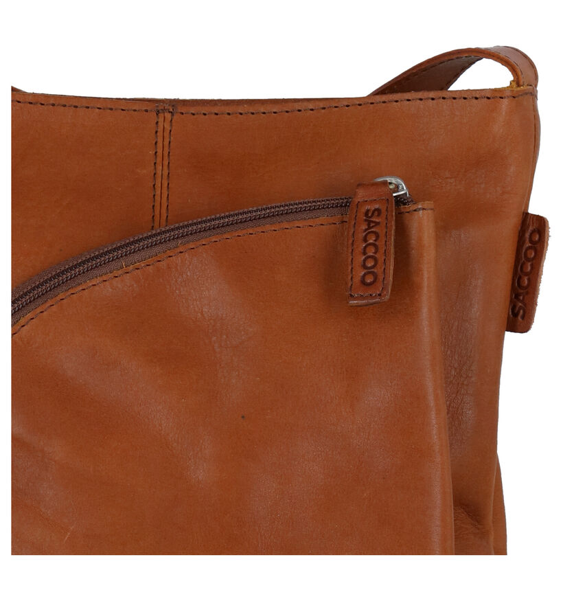 Saccoo Filico Sac porté croisé en Noir en cuir (291758)