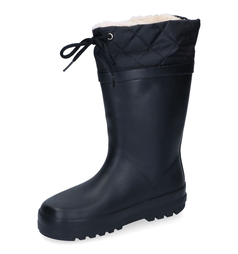 Xplor Rainboot Collar Bottes de pluie en Noir pour garçons (313342) - pour semelles orthopédiques