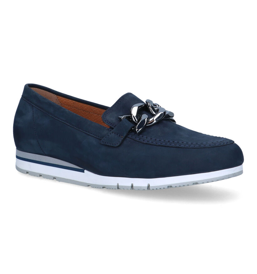 Gabor OptiFit Mocassins en Bleu en nubuck (323242)