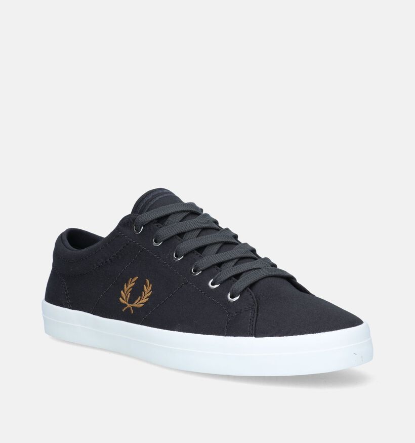 Fred Perry Baseline Twill Grijze Veterschoenen voor heren (342529)