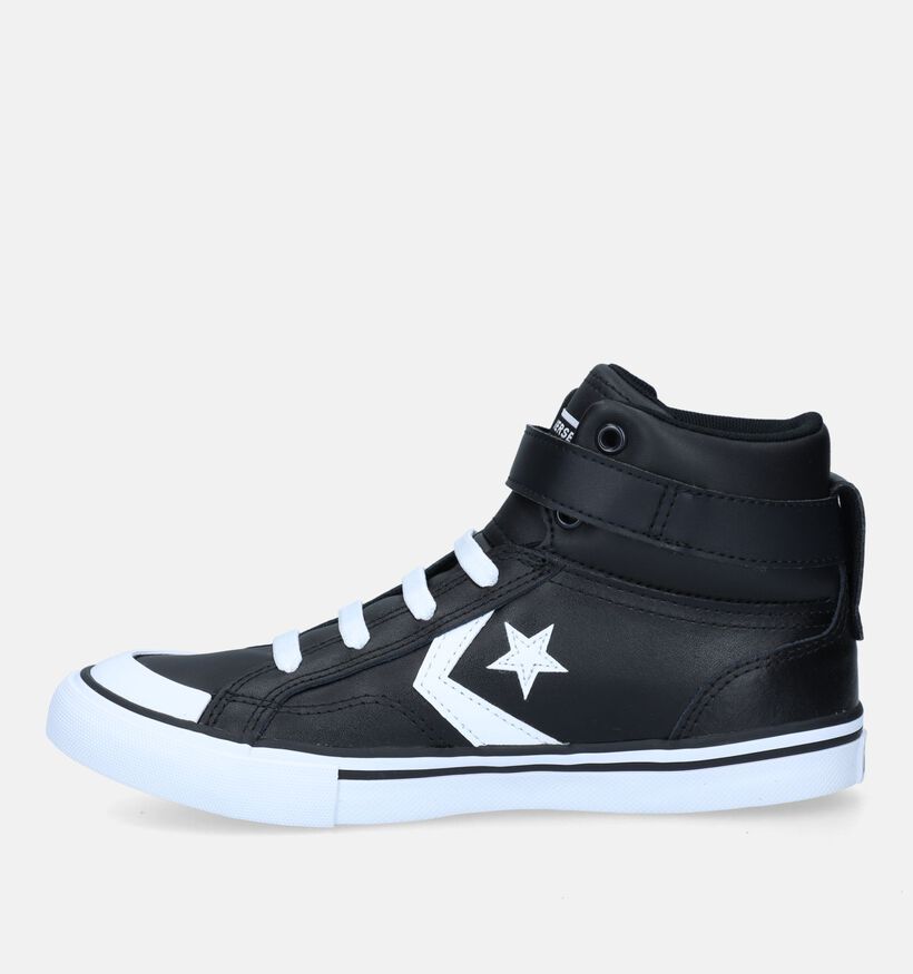 Converse Pro Blaze Strap Leather Baskets en Noir pour filles, garçons (333250)