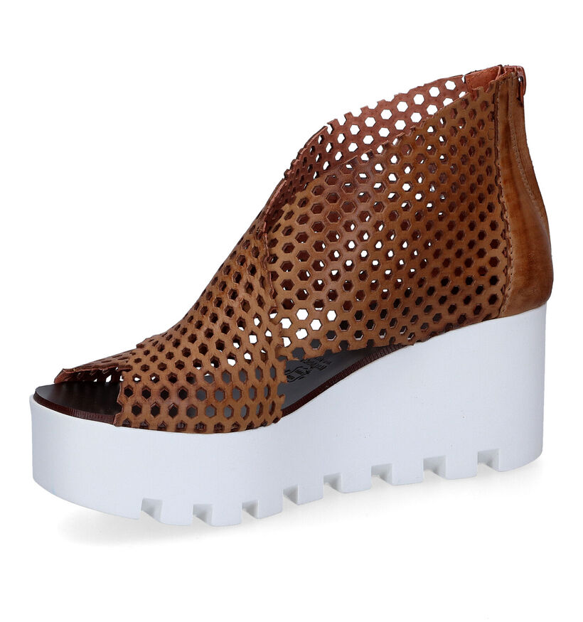 Sweet Lemon Stym Sandales en Cognac en cuir (309215)