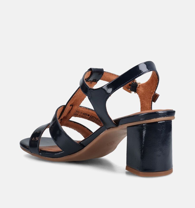 Marco Tozzi Donkerblauwe Sandalen op hak voor dames (371868)